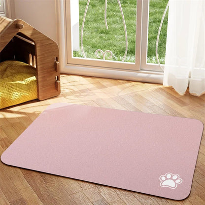 Absorbent Pet Feeding Mat for Easy Clean Up - Smarsty
