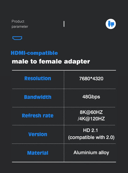 HDMI 2.1 Adapter for 8K 60Hz and 4K 120Hz - Smarsty