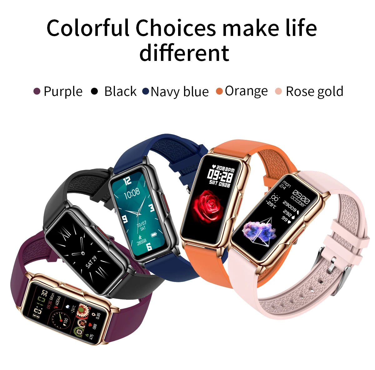 Waterproof Smartwatch for Men and Women with Heart Rate Tracker - Smarsty