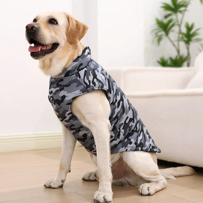 Waterproof Winter Dog Coat with Camouflage Print - Smarsty