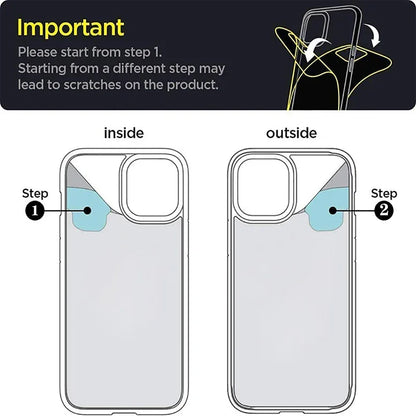 Smarsty Hybrid Shockproof Galaxy Clear Case With Anti Scratch Shield -