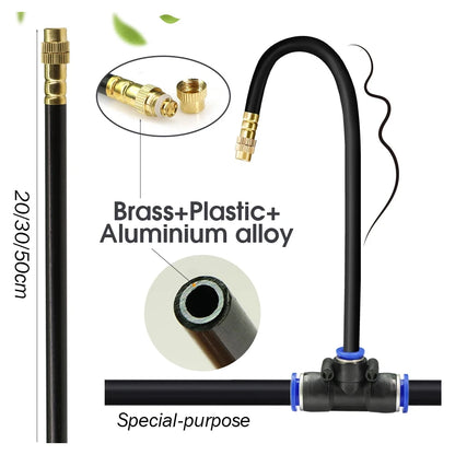Misting Cooling System with Adjustable Atomizer Nozzles - Smarsty