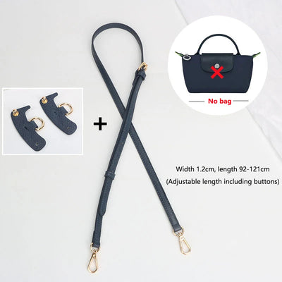 1 Set Bag Strap For Longchamp Mini Punch-free Genuine Leather Shoulder Strap Set Transformation Crossbody Strap Bag Accessories - Smarsty