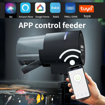 Smart Wifi Aquarium Fish Feeder with Voice Control - Smarsty
