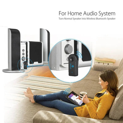 2 in 1 wireless Bluetooth 5.0 receiver 3.5mm jack for car music audio aux A2DP headphone transmitter adapter reciever handsfree - Smarsty