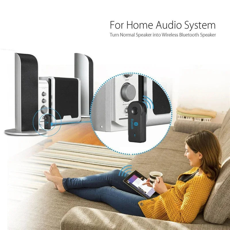 2 in 1 wireless Bluetooth 5.0 receiver 3.5mm jack for car music audio aux A2DP headphone transmitter adapter reciever handsfree - Smarsty