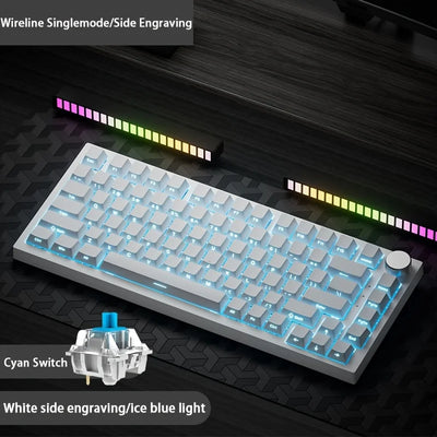 AK820 Mechanical Keyboard With Rotary Volume Control - Smarsty