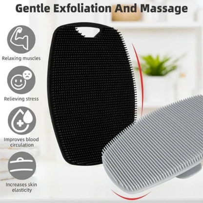 Soft Silicone Exfoliating Brush for Gentle Body Cleansing - Smarsty