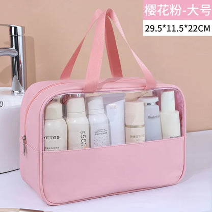 Transparent Travel Cosmetic Bag Large Capacity Waterproof - Smarsty