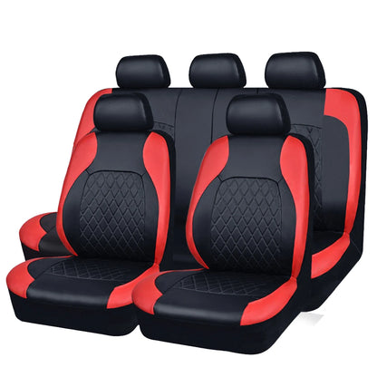 All Season Quilted PU Leather Car Seat Cover Waterproof - Smarsty