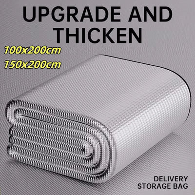 Waterproof Mat Double-sided Aluminum Film Moisture-Proof Mat Portable Picnic Mat Outdoor Tent Camping Beach Moisture-Proof Mat by Smarsty