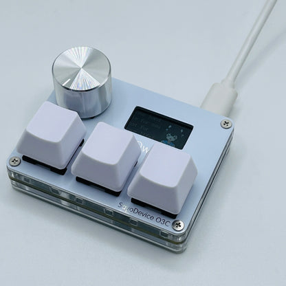Magnetic Pink Rapid Trigger Hall Switch Keyboard With Knob