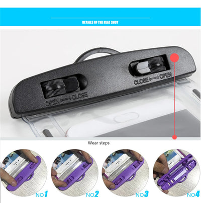 Smarsty IP68 Universal Waterproof Phone Case With Clear Touch -