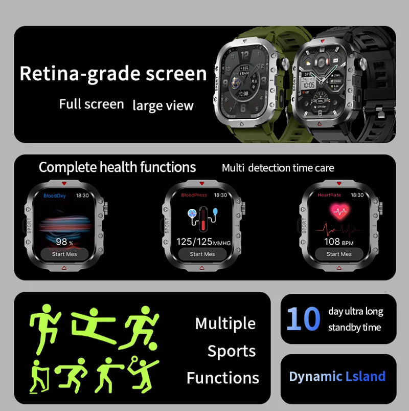 LAXASFIT Smart Watch with Large HD Screen and Fitness Tracking - Smarsty