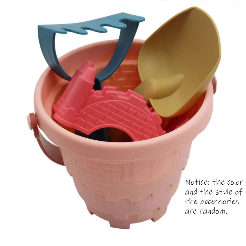 Children's Castle Sand Digging Sets Sand Scoop Summer Toy Beach Toys Sand Box for Kids Outdoor Baby Educational Interactive Gift