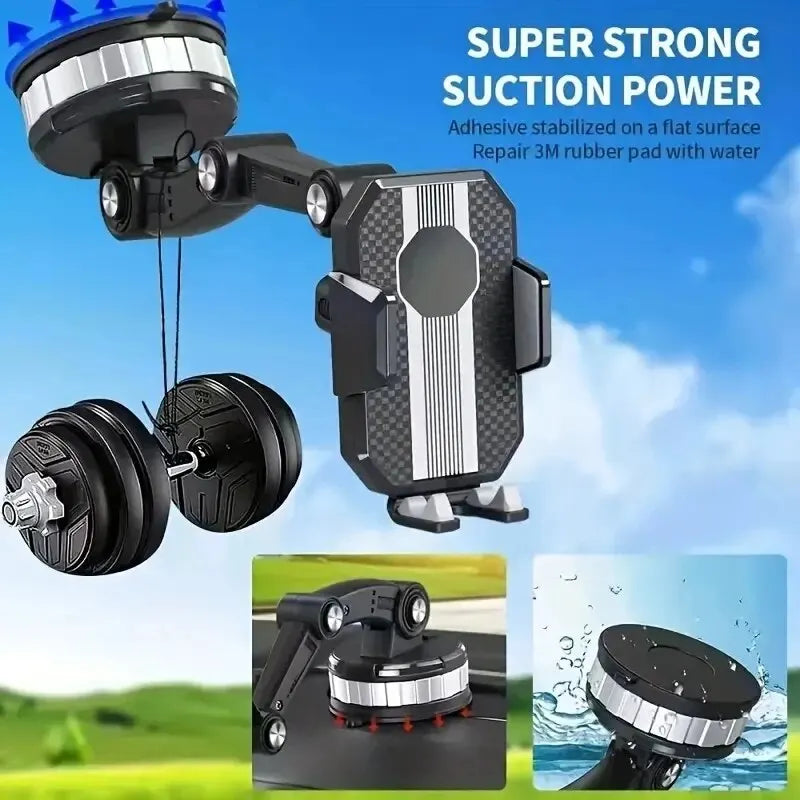 Universal Car Phone Holder Mount With Strong Suction Cup - Smarsty