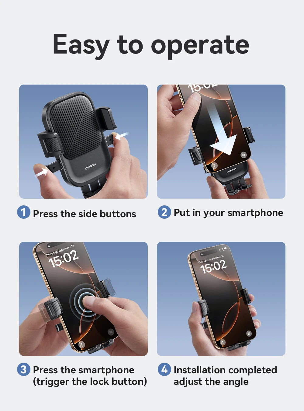 Car Air Vent Phone Holder Mount 360 Rotation Universal - Smarsty