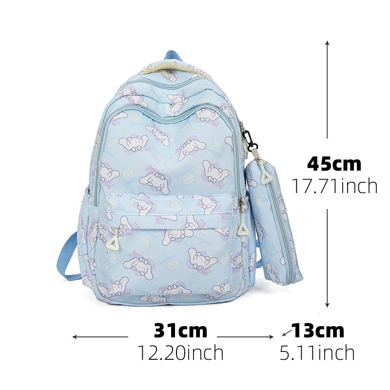 Cinnamoroll Anime Cartoon Large Capacity Kids Backpack - Smarsty