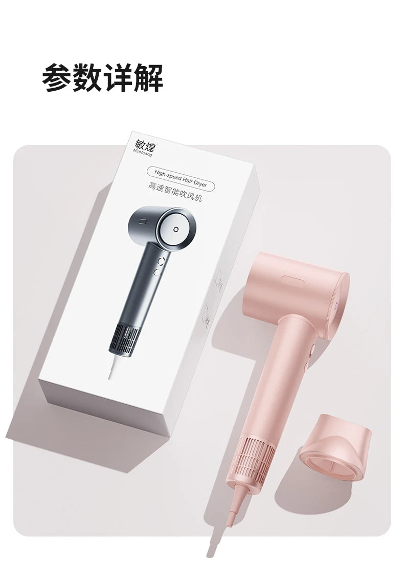 High Speed 1600W Electric Hair Dryer with Adjustable Temperature - Smarsty