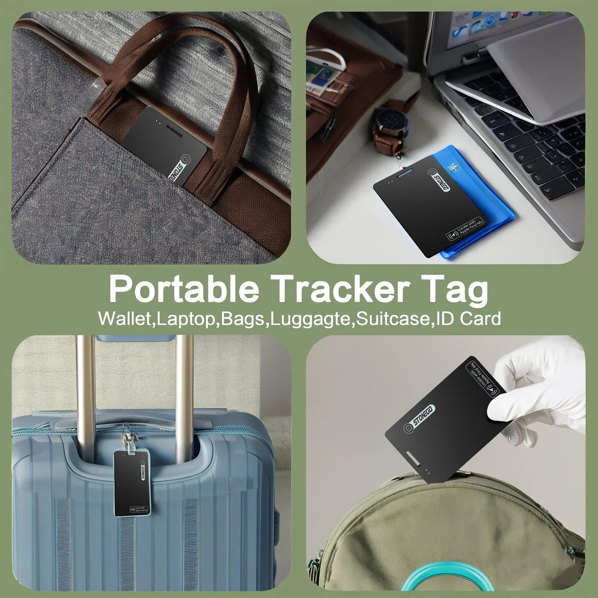 Ultra-Thin Bluetooth Wallet Tracker with Location Tracking - Smarsty
