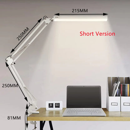 LED Desk Lamp with Clamp and Dimmable Light - Smarsty