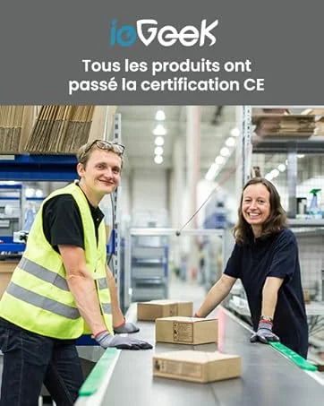 ieGeek 2 PCS 2K Wireless WiFi Surveillance Camera with Battery, Night Vision,Colour and AI & PIR Motion Detection,Outdoor/Indoor