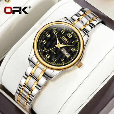 Luxury Waterproof Quartz Watch For Women Stainless Steel Strap - Smarsty