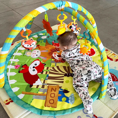 Educational Fitness Frame For Children Play Mat Rack Crawling Blanket Infant Play Rug Gift Kids Activity Mat Gym Baby Toys by Smarsty