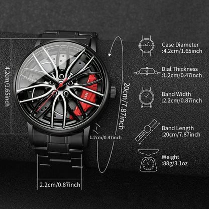 Fashion Men's Quartz Watch with Stainless Steel Band - Smarsty