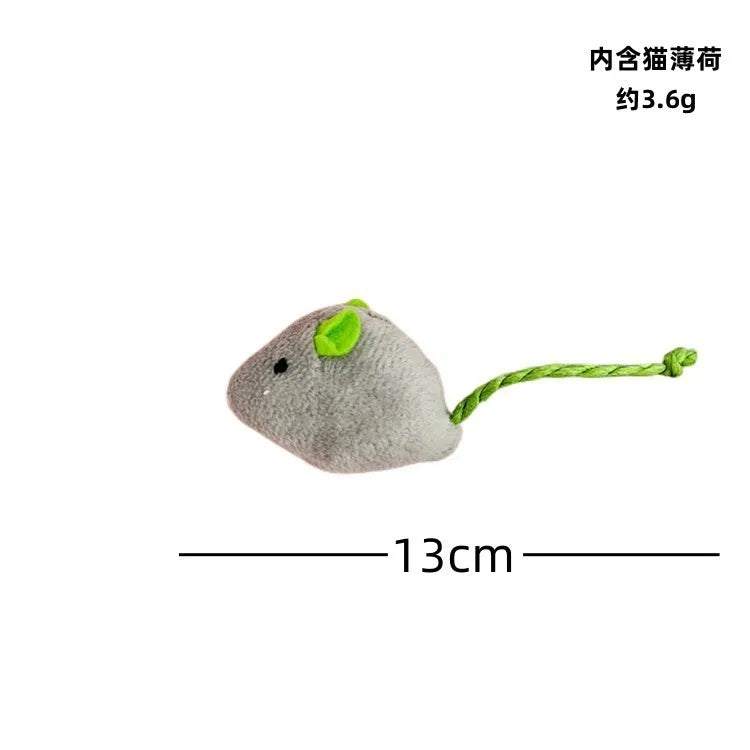 Funny Plush Cat Toy Soft Solid Interactive Mice Mouse Toys For Funny Kitten Pet Cats Playing Scratch Training Game Supplies
