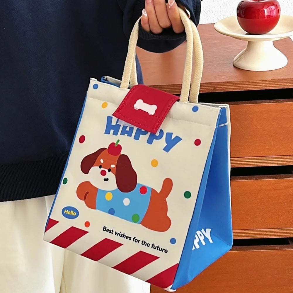 Cute Insulated Bento Bag Large Capacity Office Tote - Smarsty