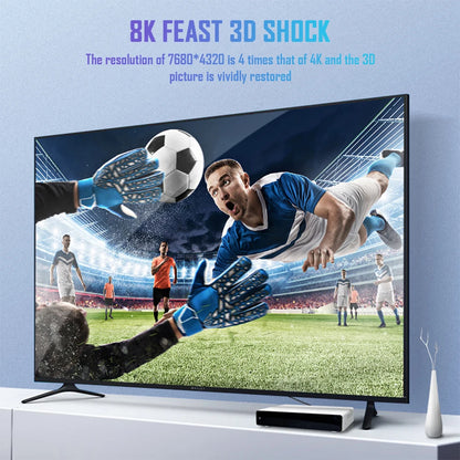 High Speed 8K HDMI Cable 2.1 with Braided Cord - Smarsty