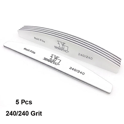 Professional Nail File Set with 5 Colors and Multiple Grits - Smarsty