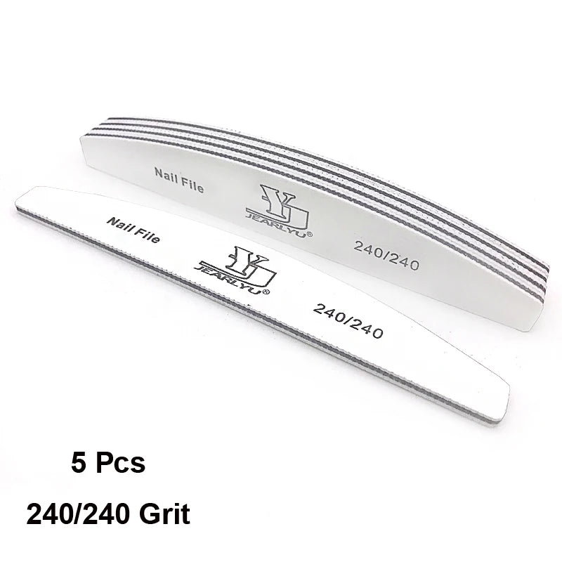 Professional Nail File Set with 5 Colors and Multiple Grits - Smarsty