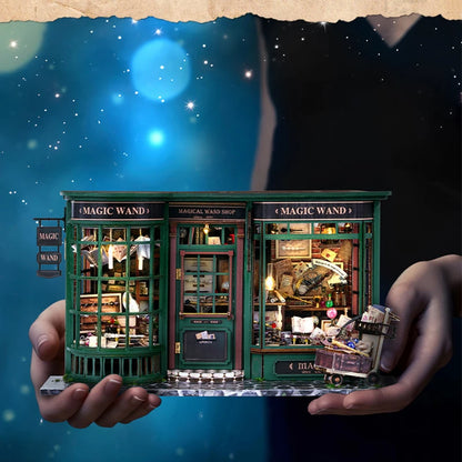 Magical Doll House Wooden Miniature DIY Assembly Building Model Kit Production of Small Room Toys Decorations with Furniture by Smarsty