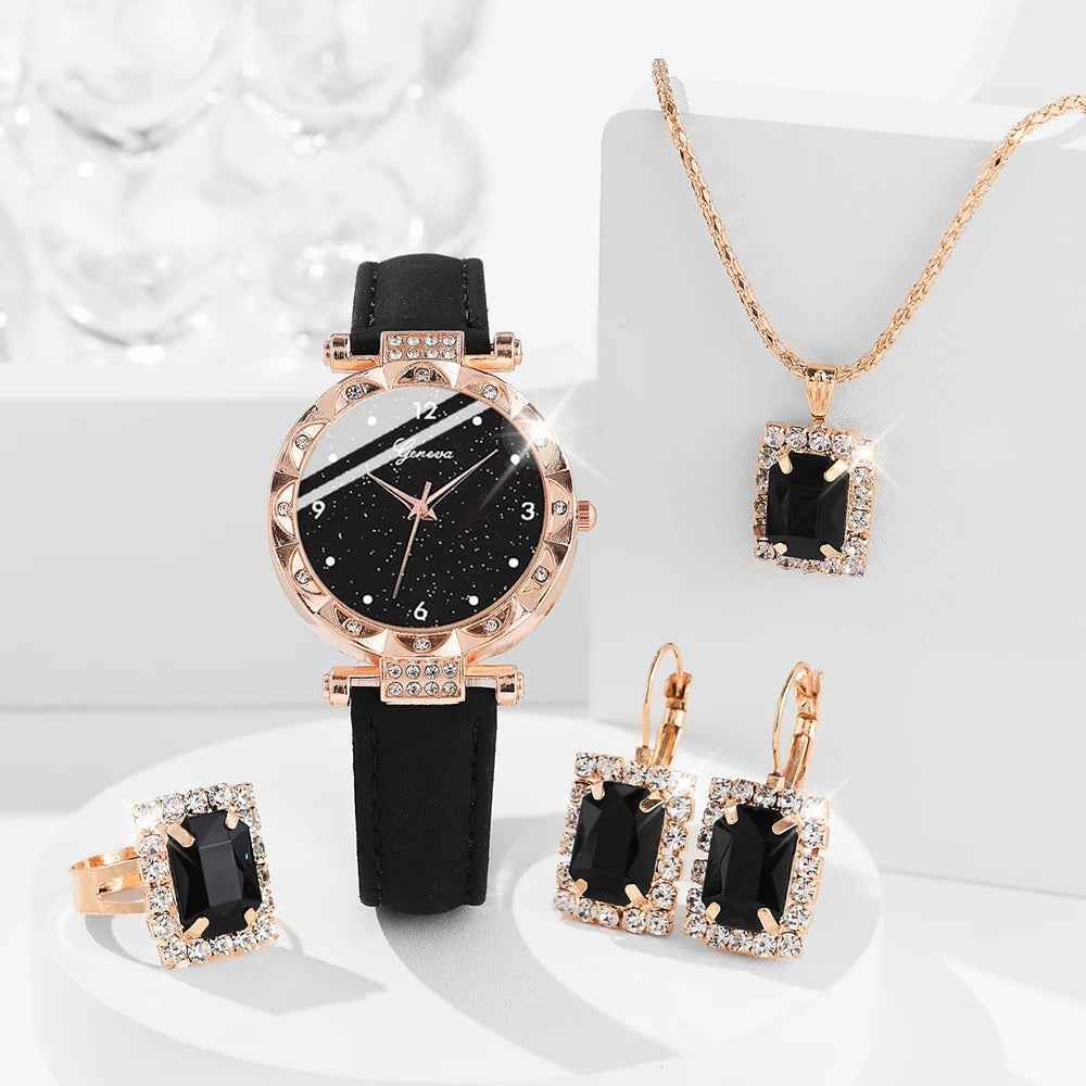 Luxury Rhinestone Women Watches Set for Elegant Style - Smarsty