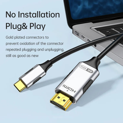 Type C to HDMI Adapter Cable 4K 60Hz for MacBook - Smarsty