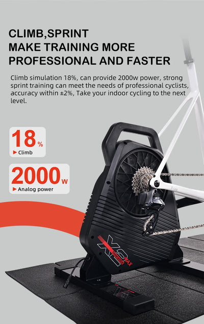 New ThinkRider X2Max Smart Bike Trainer MTB Road Bicycle home trainer Built-in Power Meter power meter Compatible - Smarsty
