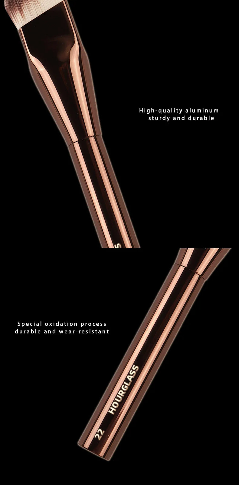 Hourglass Angled Liquid Foundation Brush for Flawless Application - Smarsty