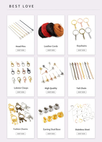 Stainless Steel Jump Rings Gold Color Nickel Free Set - Smarsty