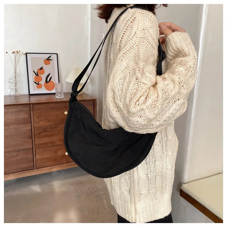 Casual Nylon Crossbody Bag for Women Large Capacity - Smarsty