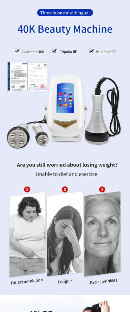 Ultrasonic Cavitation Weight Loss Machine for Body Shaping - Smarsty