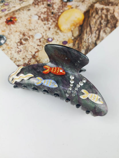Handmade Large Sea Hair Claw Clips Acetate Beach Starfish - Smarsty
