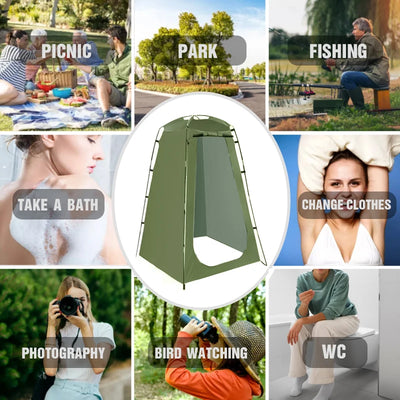 Westtune Portable Privacy Shower Tent Outdoor Waterproof Changing Room Shelter for Camping Hiking Beach Toilet Shower Bathroom by Smarsty