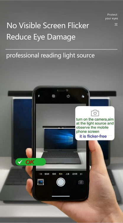 LED Eye-Care Desk Lamp with Stepless Dimming Feature - Smarsty