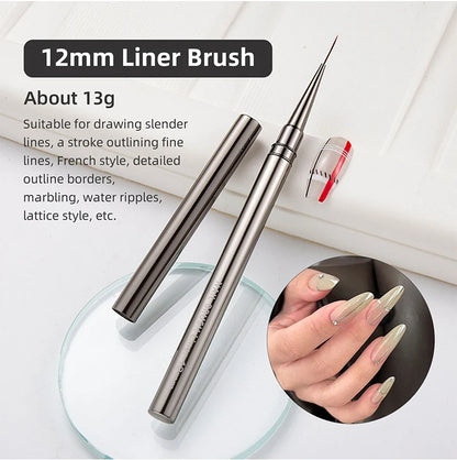 5PCS Nail Art Liner Brushes for Precision Manicure Designs - Smarsty