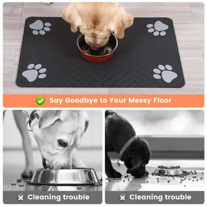 Waterproof Pet Feeding Mat with Quick Dry Feature - Smarsty