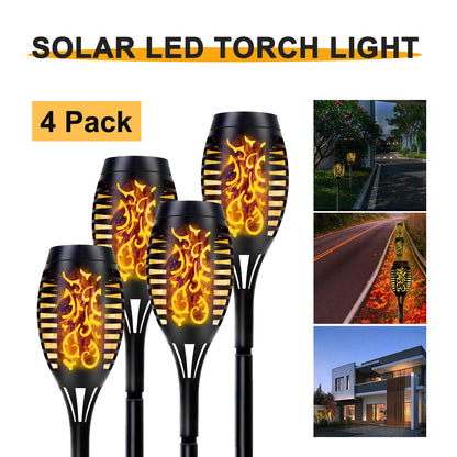 Solar Lights Outdoor LED 4/6/812Pcs Solar Torch Lights with Flickering Flame Waterproof Garden Decoration Lawn Path Yard Patio