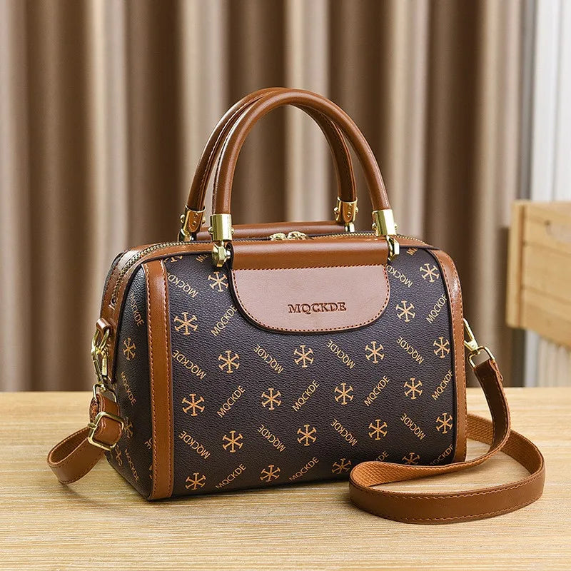 Soft Leather Women Crossbody Bag Large Capacity Versatile - Smarsty