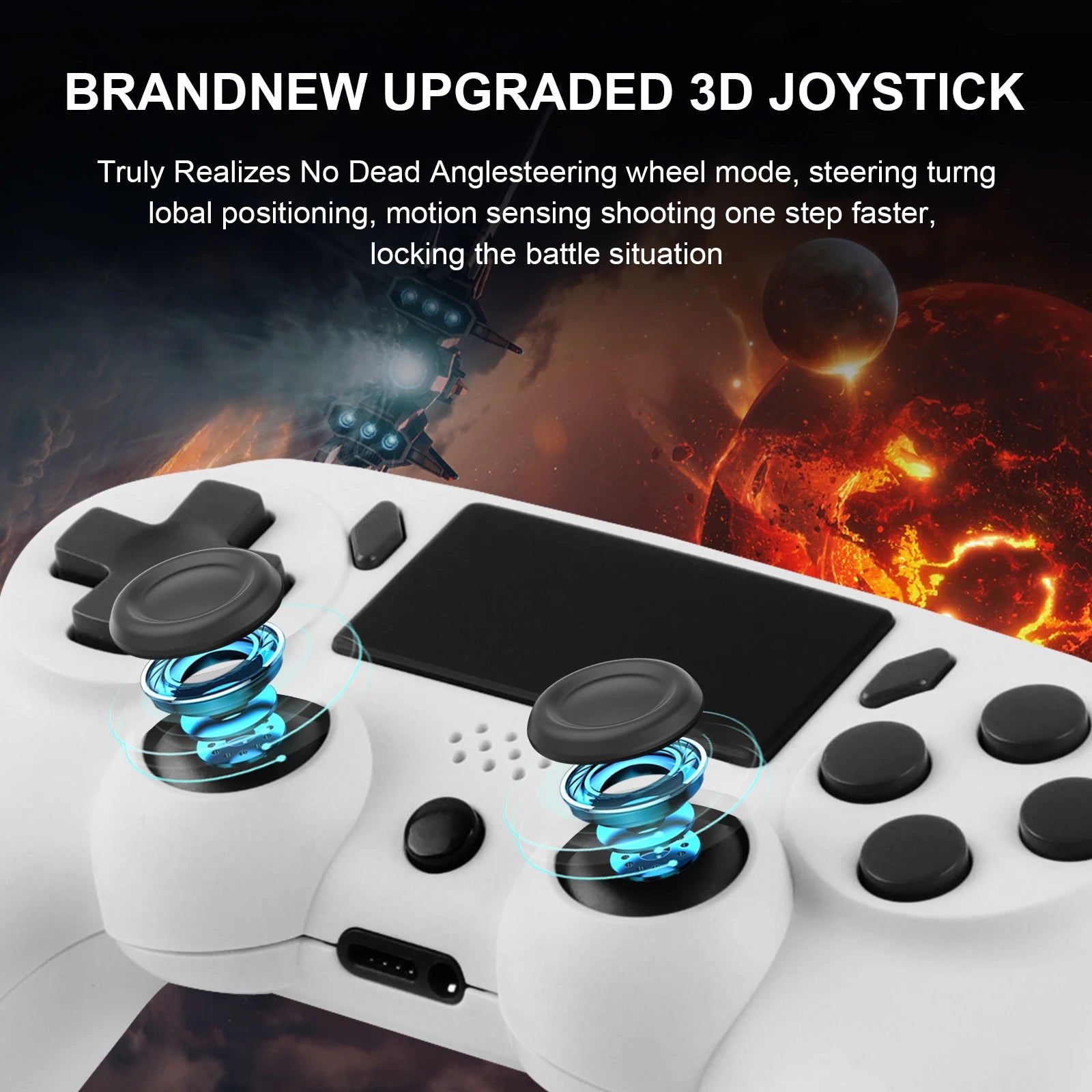 GAMINJA Wireless Gamepad with Dual Vibration Feature - Smarsty